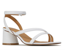 Load image into Gallery viewer, Petricia White Sandal Heel