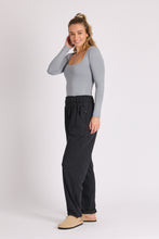 Load image into Gallery viewer, 1015492 Detail waistband Lounge Pant Black
