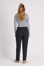 Load image into Gallery viewer, 1015492 Detail waistband Lounge Pant Black
