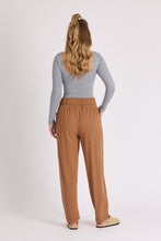 Load image into Gallery viewer, 1015493 Detail waistband Lounge Pant Chocolate
