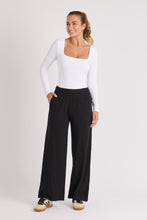 Load image into Gallery viewer, 1015532 Shirred Waist Pant Black
