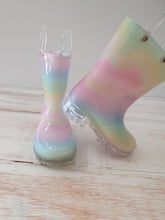 Load image into Gallery viewer, Rainbow flashing Lights Gumboots
