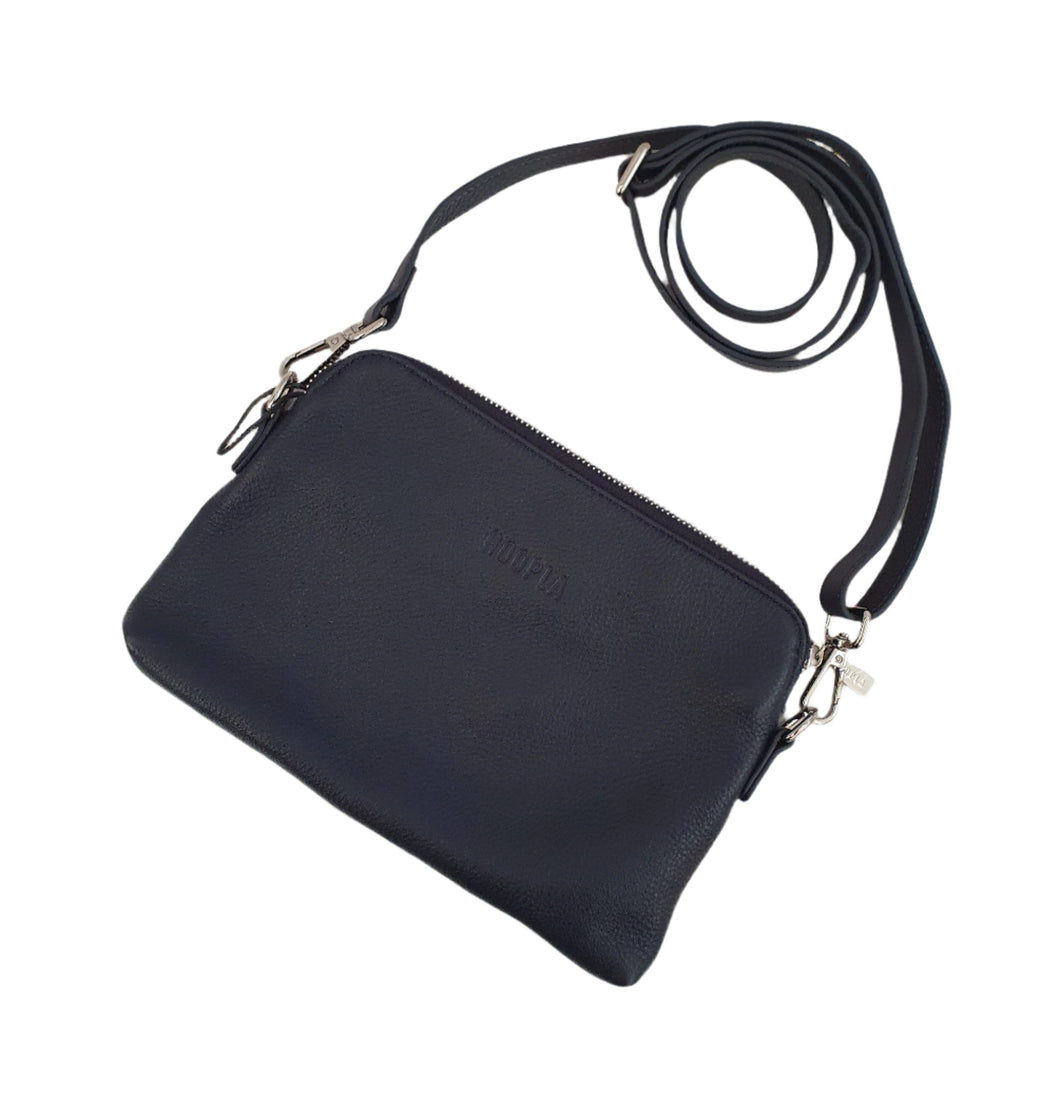 Hoopla Mini Crossbody Slouch bag - Navy