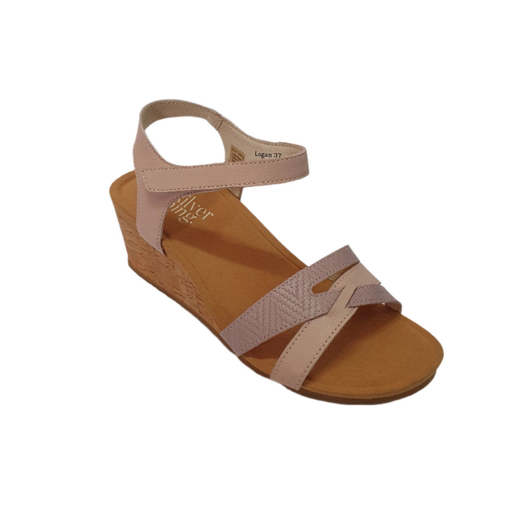 Logan Blush Combo Sandal