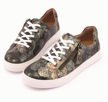 Load image into Gallery viewer, Cara Floral Blue Sneaker
