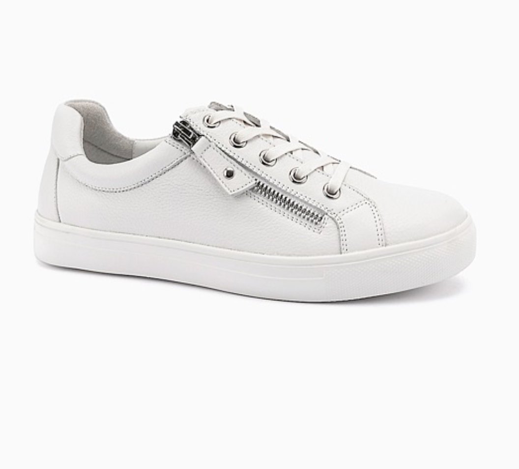 Cara White Pebble Sneaker