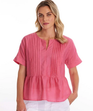 Load image into Gallery viewer, YTMS44551 Pleated Front Hibiscus Top
