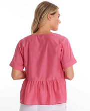 Load image into Gallery viewer, YTMS44551 Pleated Front Hibiscus Top
