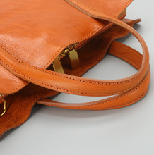 Load image into Gallery viewer, London Tote Leather Tan Bag
