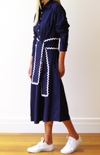 Load image into Gallery viewer, Lillie Dress Navy Poplin
