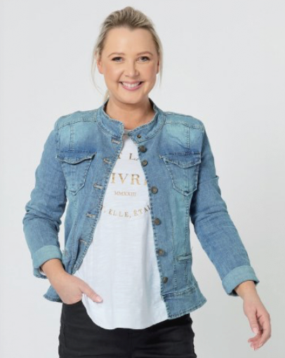 44017 Maggie Denim Jacket Denim