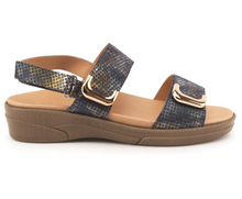 Load image into Gallery viewer, Elegance Blue Nebula Print Sandal
