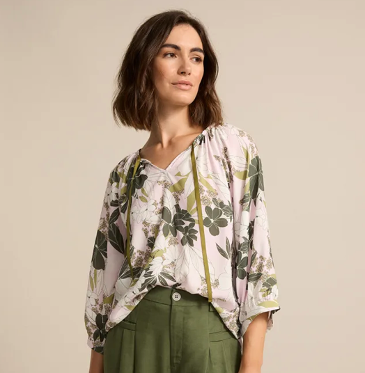 YTMS54665 Floral Mosaic Top