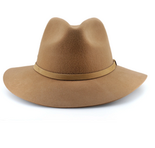 Load image into Gallery viewer, AP019 Murray Wool Felt Dark Camel Hat
