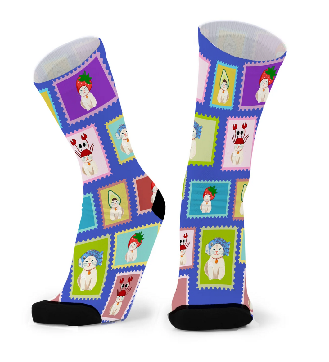 Hat Kittie Socks