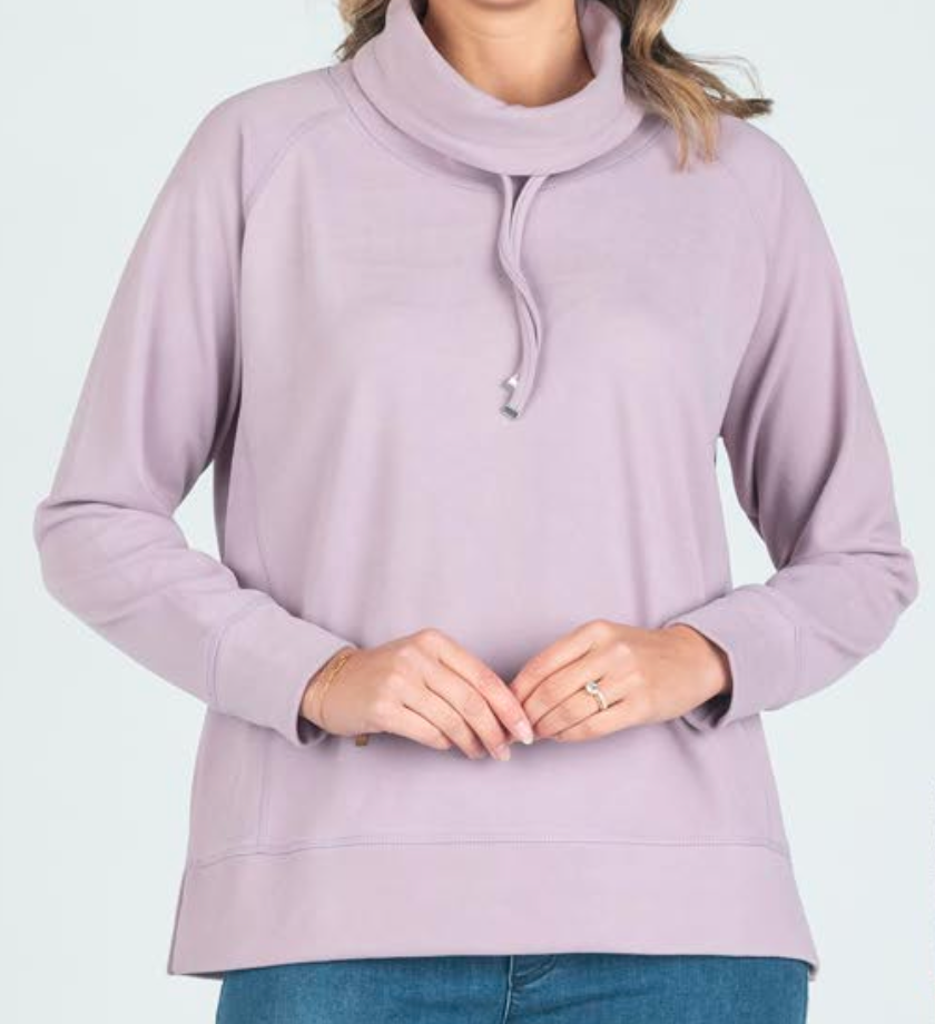 W544.420 Cowl Neck Casual Sweater Dusty Pink