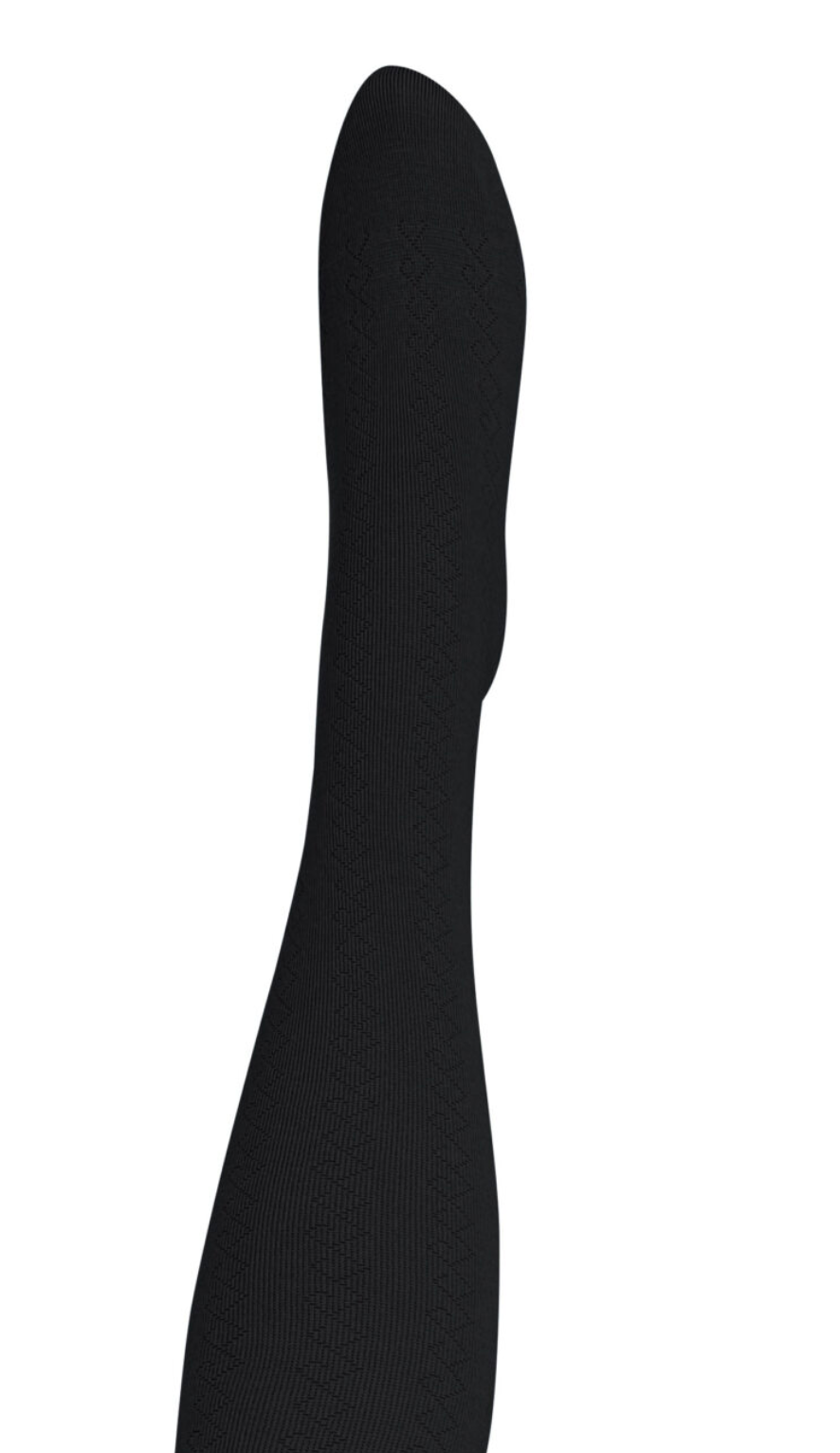 Geo Black Merino Tights