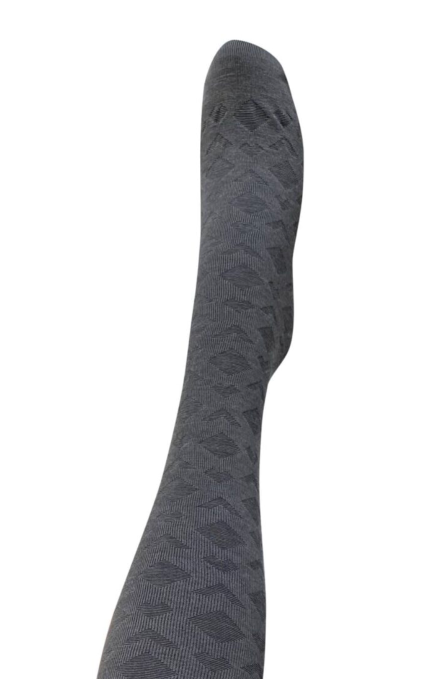 Deco Grey Merino Wool Tights