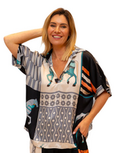 Load image into Gallery viewer, Helen of Troy Horse Print Shirt

