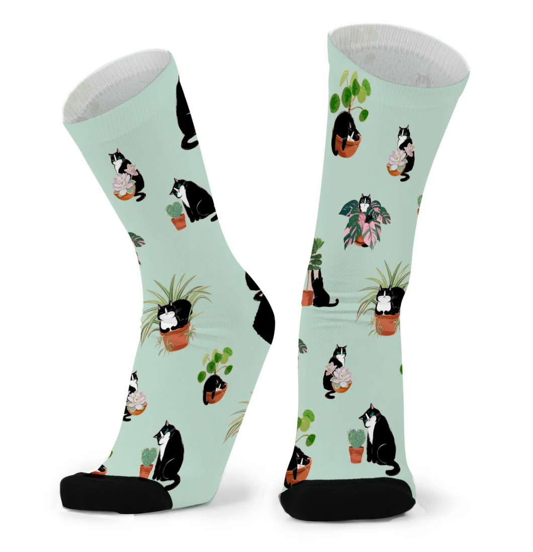 Cats & Plants Socks