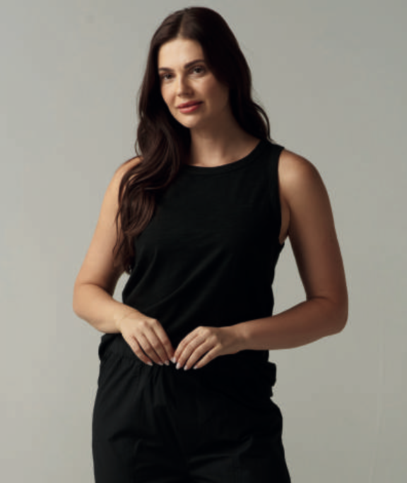 CPS1383 Black Tank top