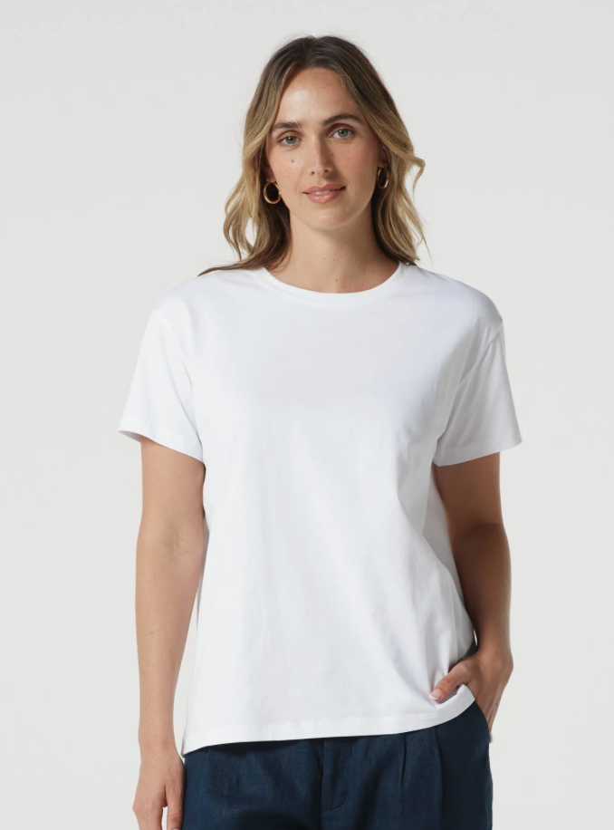 GC3292 Basic  Tee Short Sleeve White