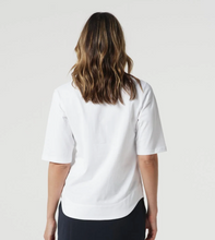 Load image into Gallery viewer, GC3307 White 1/2 Sleeve Polo Tee
