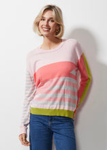 Load image into Gallery viewer, ZP6615 Petal Diagonal Stripe Sweater
