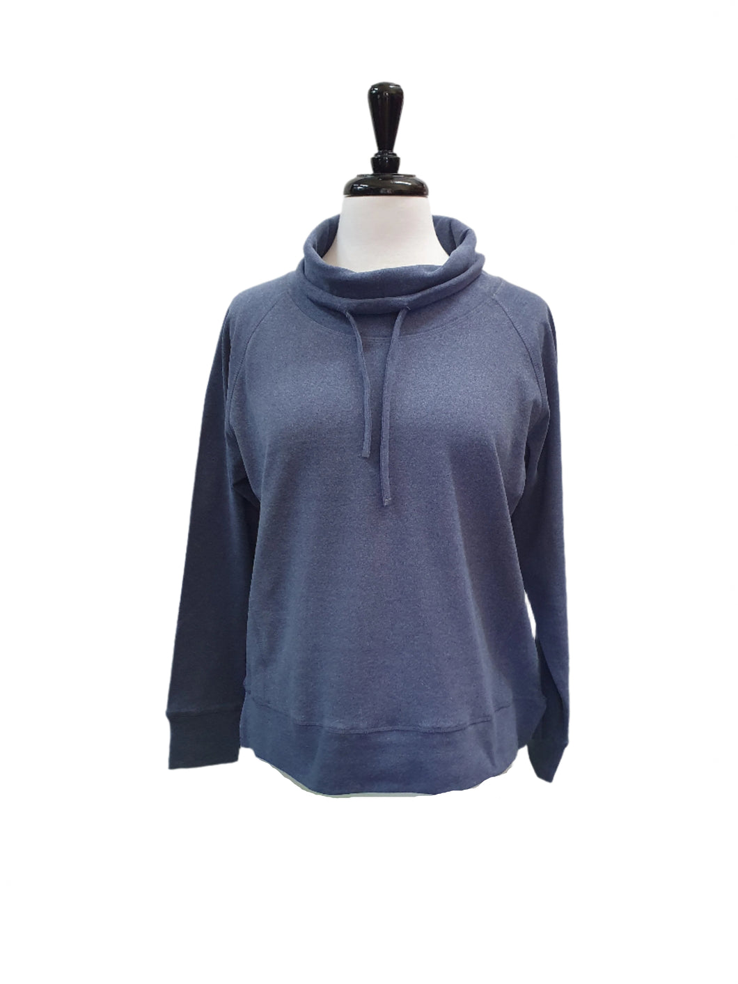 W544.420 Cowl Neck Casual Sweater Wedgewood