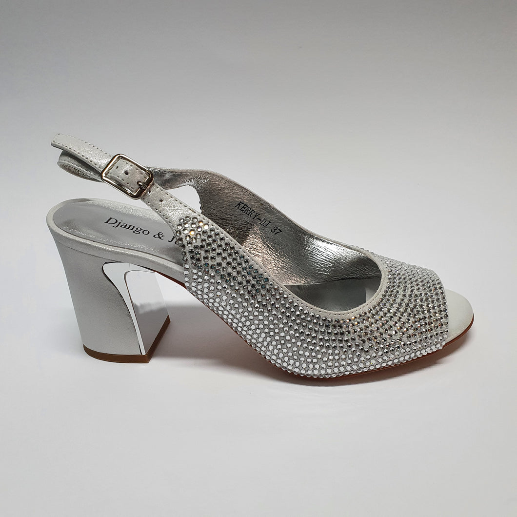 Kerry Silver Shimmer Heel